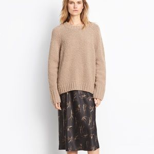 Vince Floral Slip Skirt - charcoal
